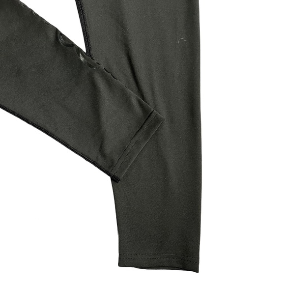 LOVER’S LANE BLACK MID RISE LEGGINGS WITH RUCHED BACK AND LOGO SIZE SMALL - Picture 5 of 10